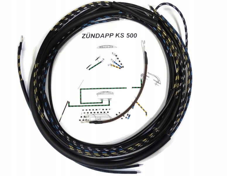 Zundapp KS 500 zsinóros elektromos rendszer - Allegro