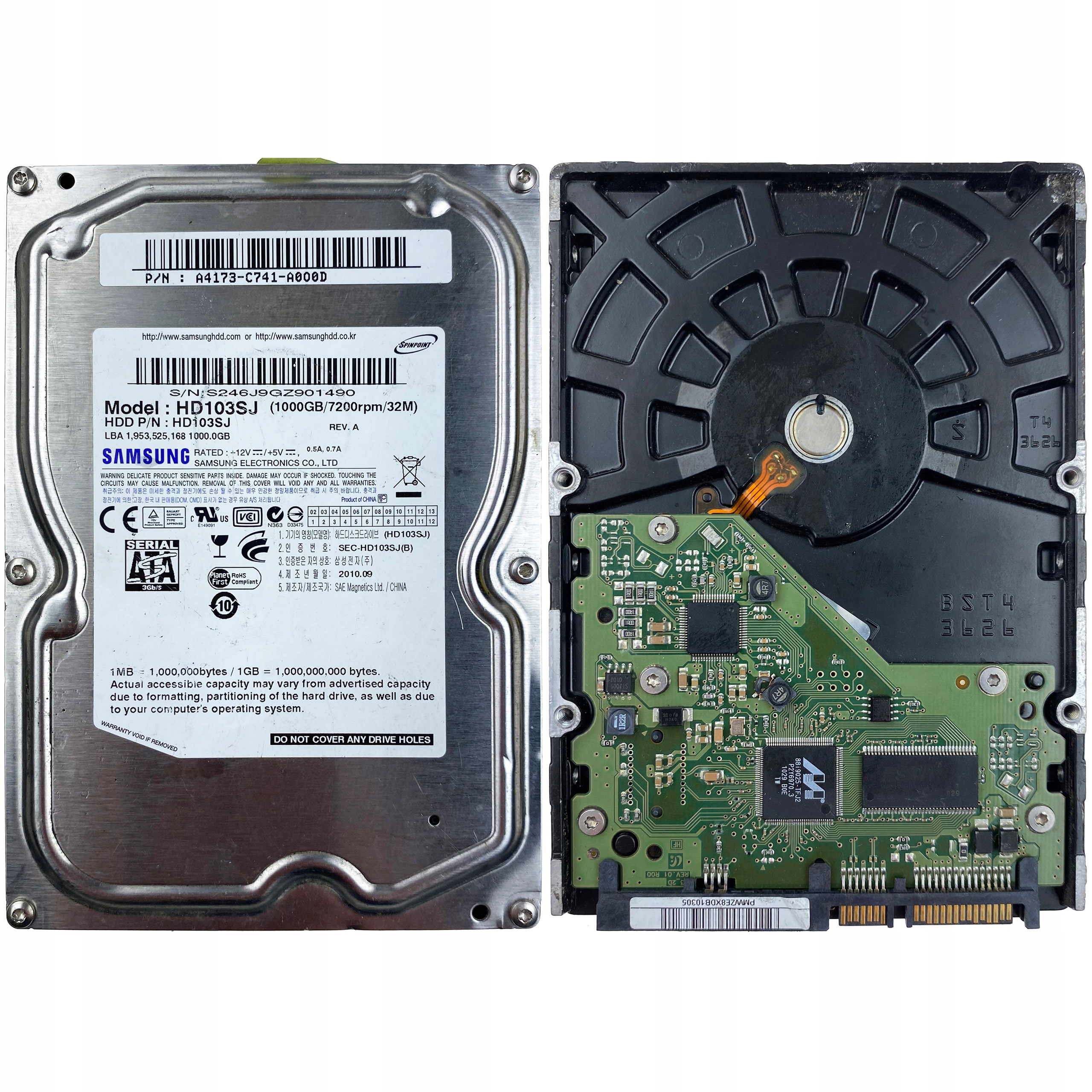 SAMSUNG HD103SJ REV A 01 niewykrywany ŁmL Sklep, Opinie