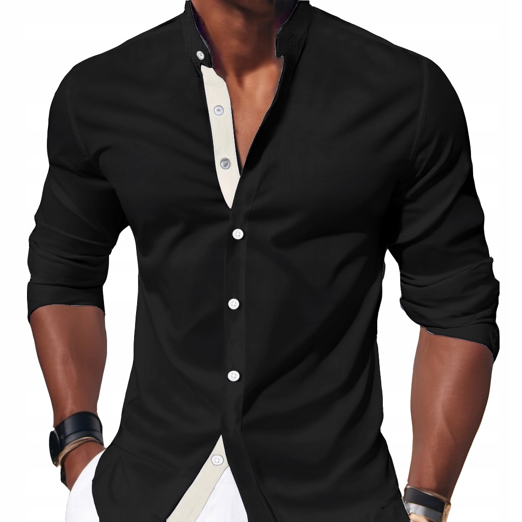 Pánská košile Casual Každodenní Svatba Svatební Hostina stojáček
