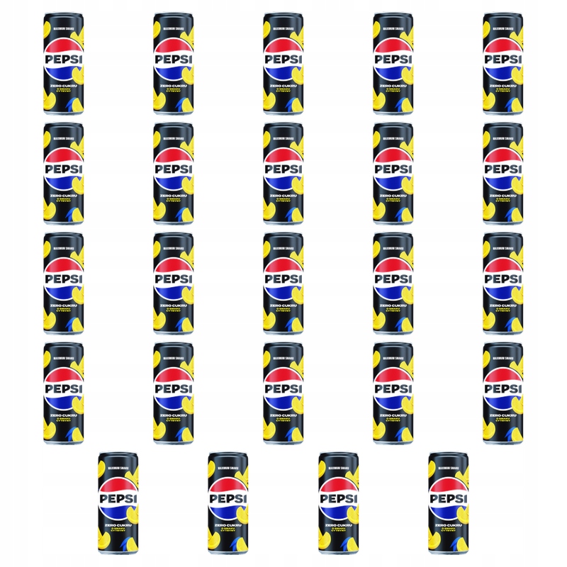Pepsi Sycený nápoj bez cukru s citronovou příchutí 330 ml X24