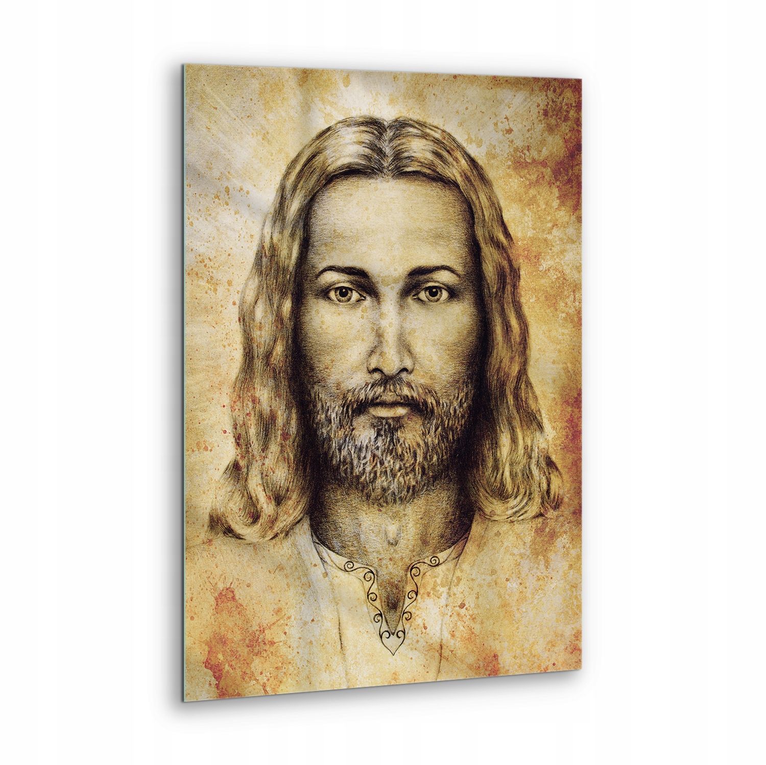 Skleněný obraz Sépie Portrét Pána Ježíše