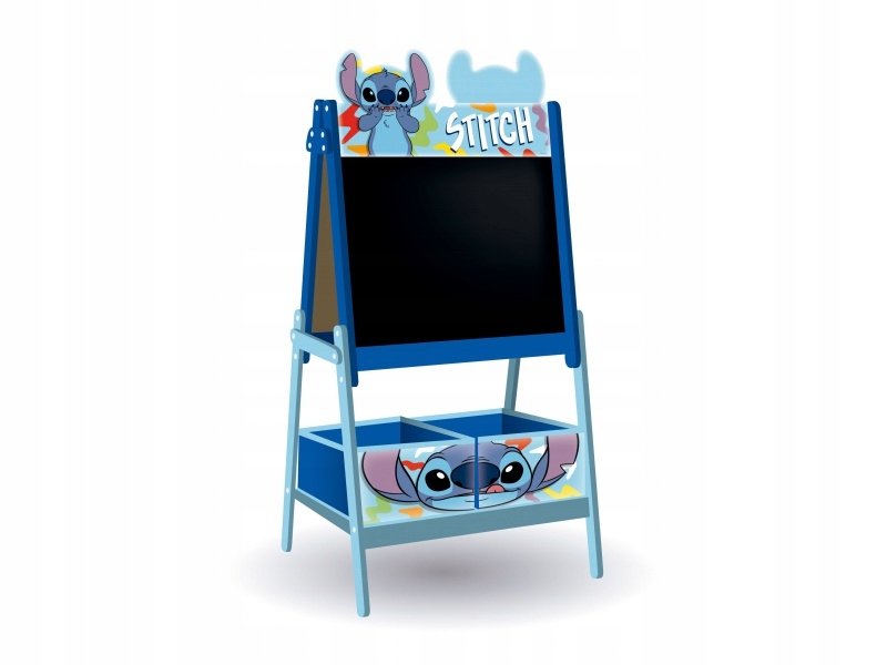Oboustranná tabuľka pre deti s úložným boxom Lilo & Stitch, WD17785