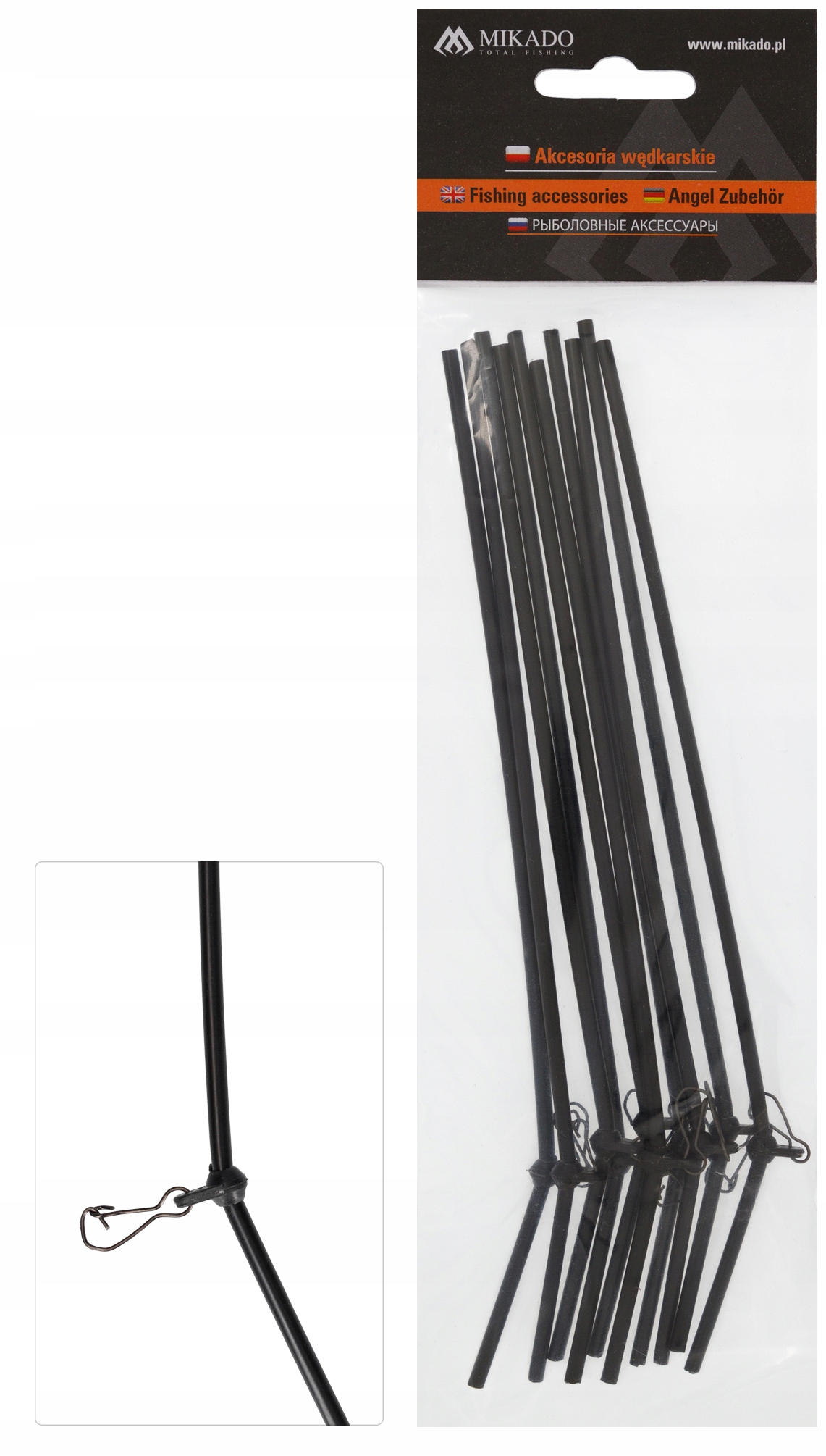Rurki Antysplątaniowe Mikado z Agrafką 25,00cm 3 szt.