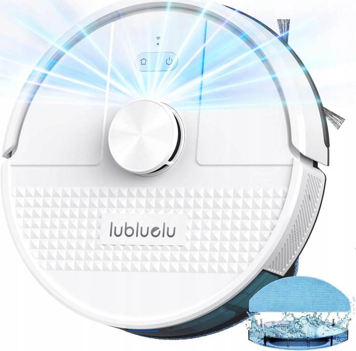 Lubluelu SL68 Robot Sprzątający Inteligentny Odkurzacz Mopujący Lidar Biały
