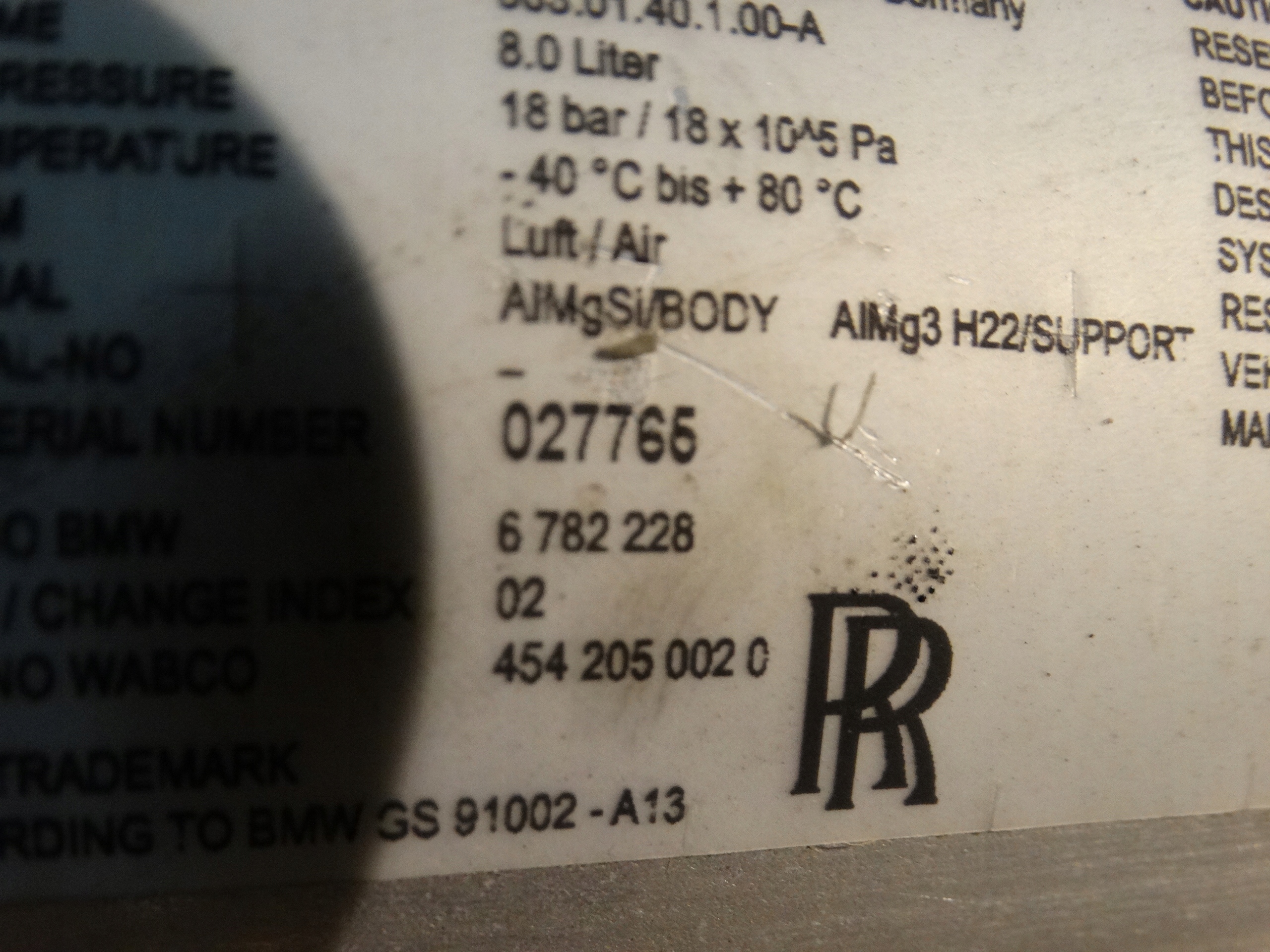 IDEAL Behälter luft ROLLS ROYCE RR4 RR5 RR6 1