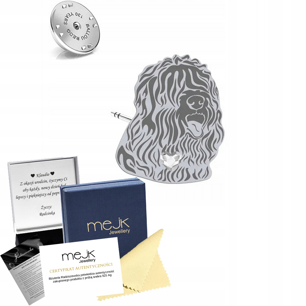 Odznak s černým ruským teriérem 925 Šperky Dedikace Bonus