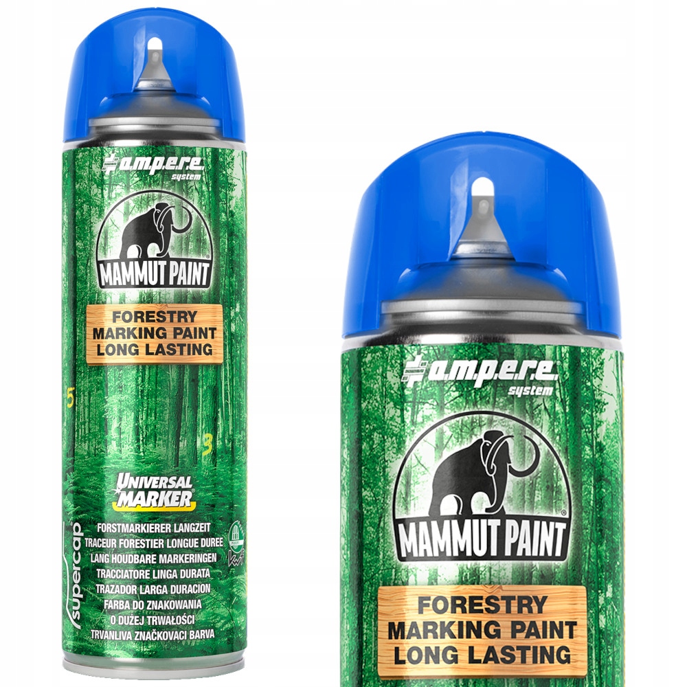 Spray Farba do znakowania drewna niebieska Ampere