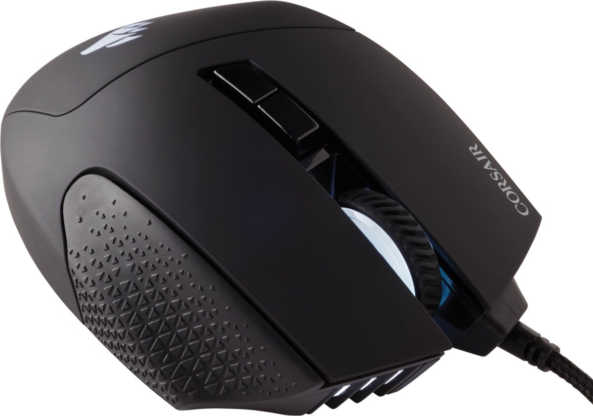 CORSAIR SCIMITAR RGB ELITE, MOBA/MMO, Black, Backlit RGB LED, 18000 DPI, Optical — 15