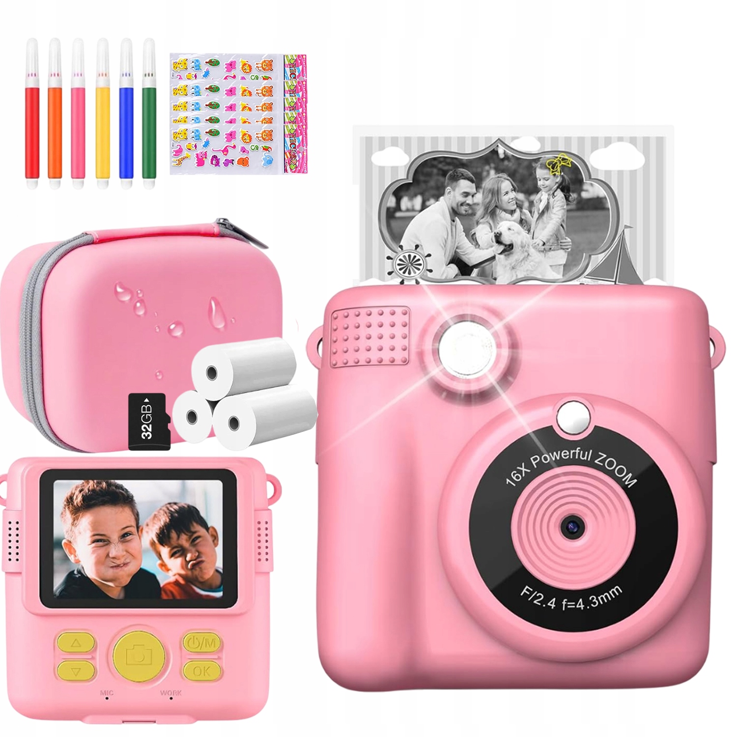 Aparat Natychmiastowy Polaroid Drukarka Dla Dzieci