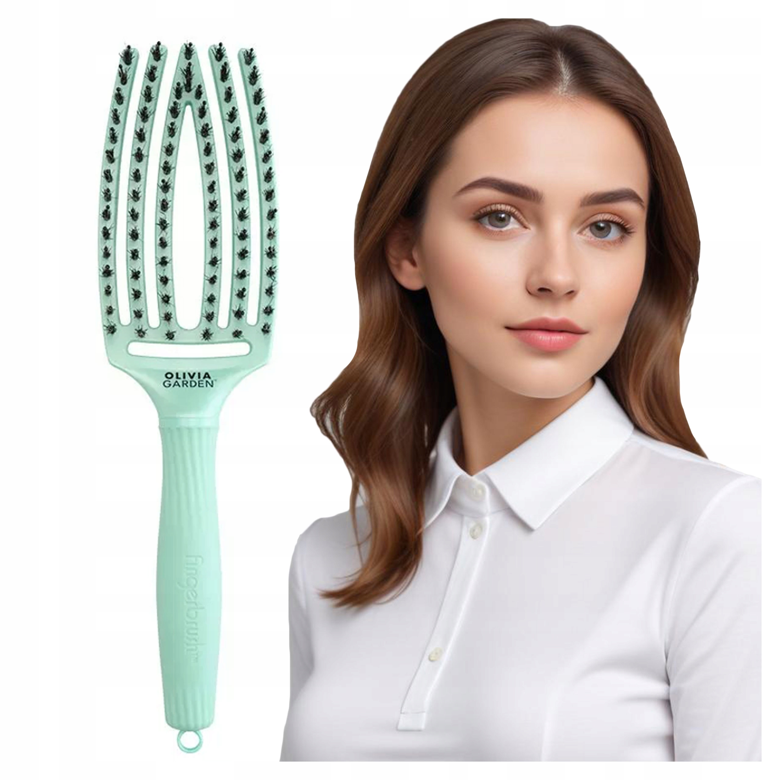 Olivia Garden Kartáč Finger Brush Combo M Arctic Lights Arktická Zeleň