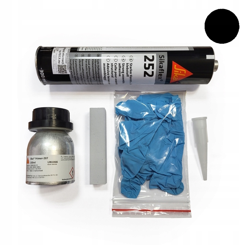 Zestaw klejenie paneli słonecznych Sika 252 CZARNY