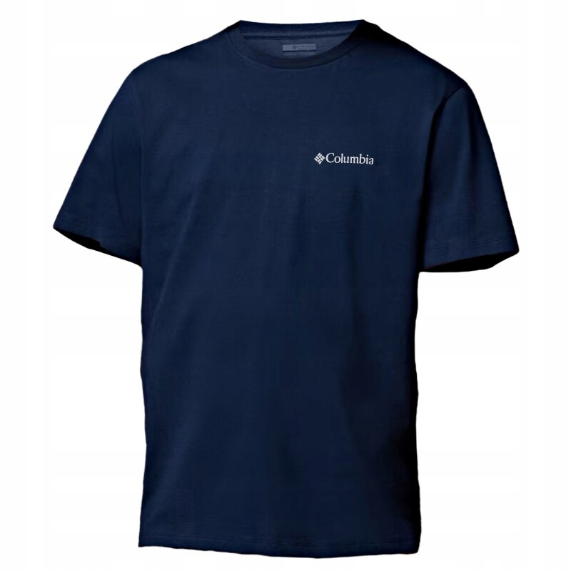 Koszulka T-Shirt bawełniana Columbia Organic Cotton Collegiate Navy XXL