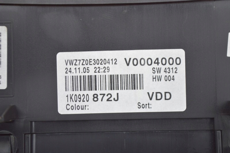 VW Golf V 1K0920872J Screen Kombiinstrument Tacho - Thumbnail 9