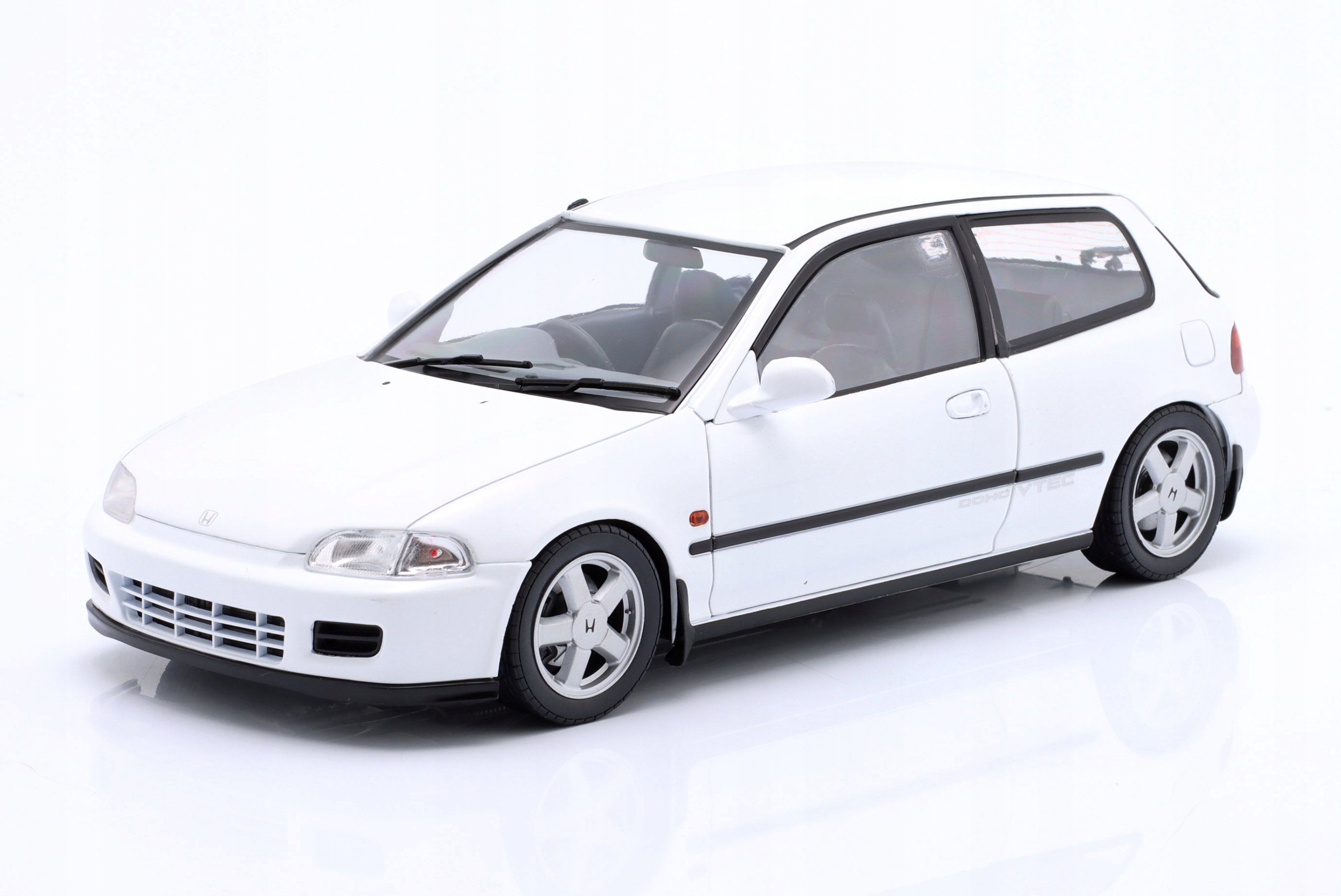 Honda (EG6) Sir V-tec 1991 Frozen White Solido 1:18 Model Auta