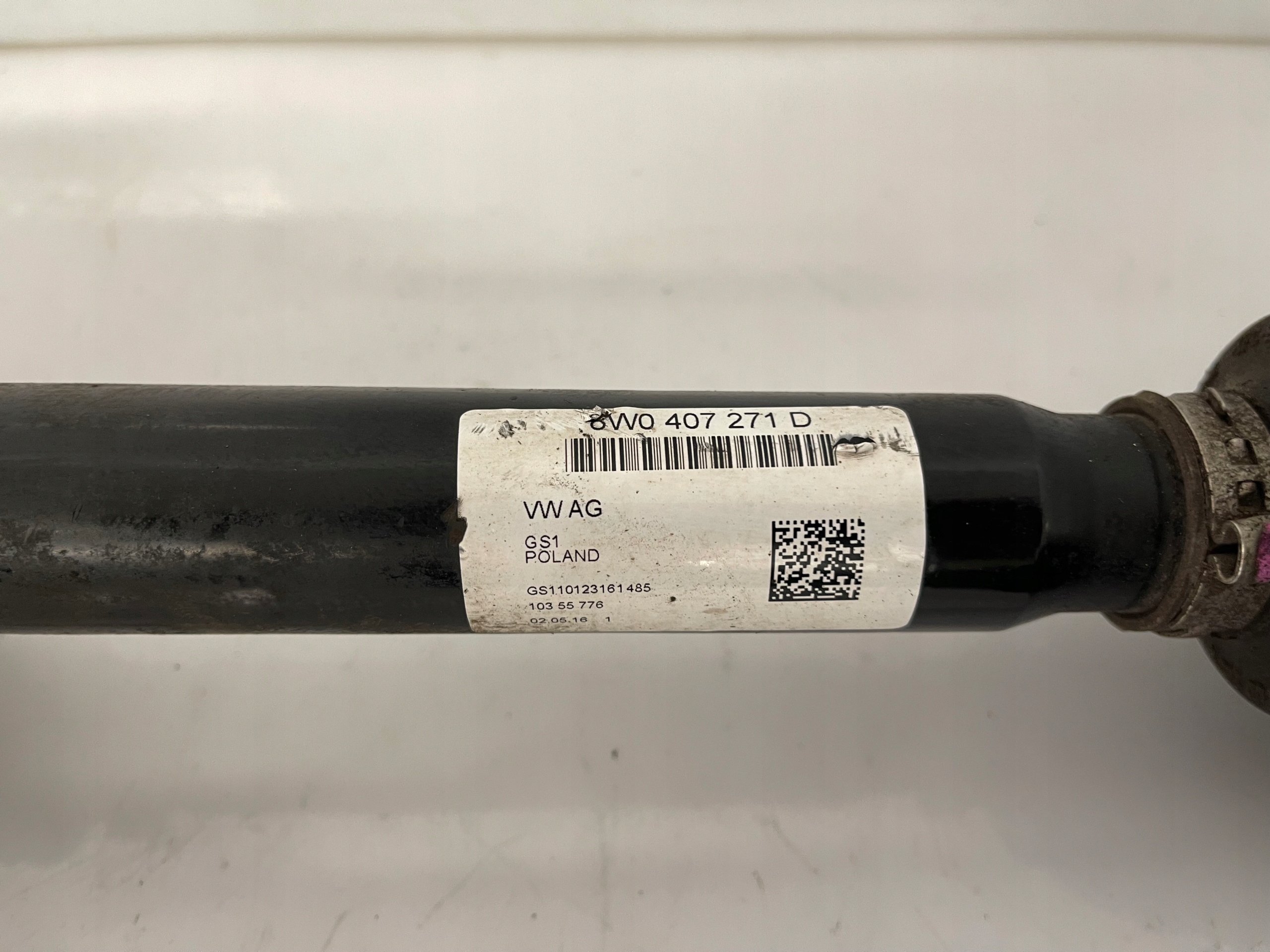 semi-axis left right front front AUDI A4 B9 A5 8W S-TRONIC 8W0407271D