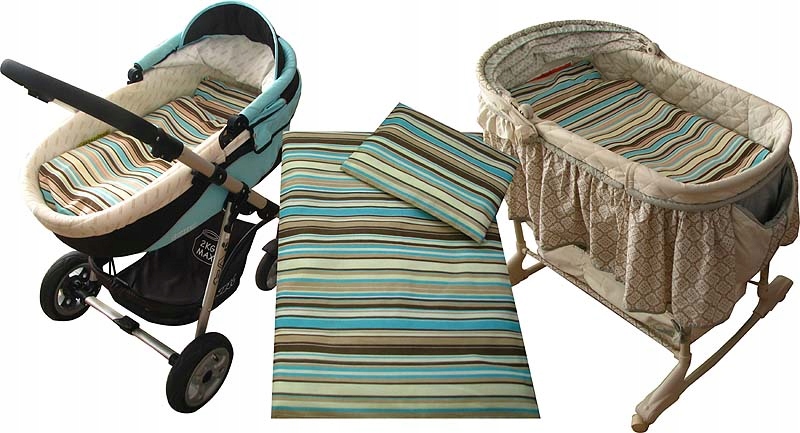 6 el Pościel do wózka kołdra poszewki komplet GRG Szerokość kołdry 50 cm