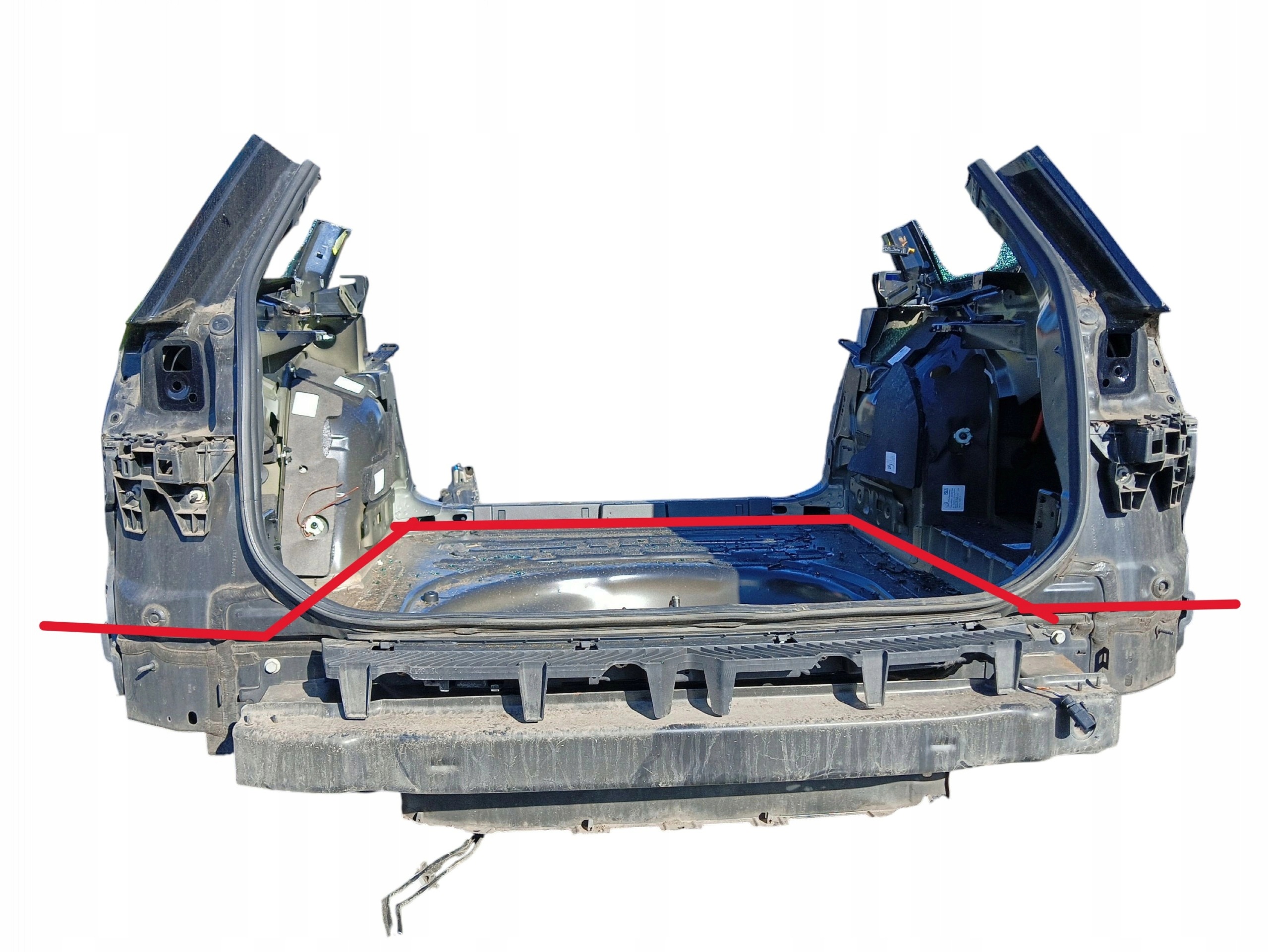 rear panel sump VW PASSAT B8 KOMBI LAK: LC9X (14-19)