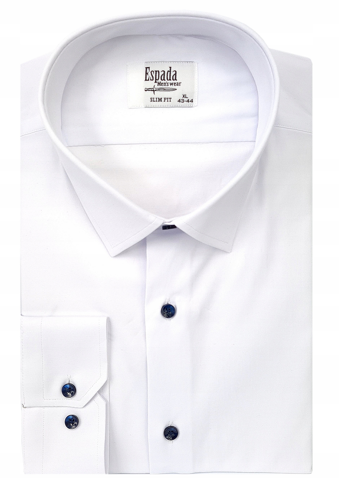 

Biała Wizytowa Koszula Slim Fit Do Garnituru Lycra