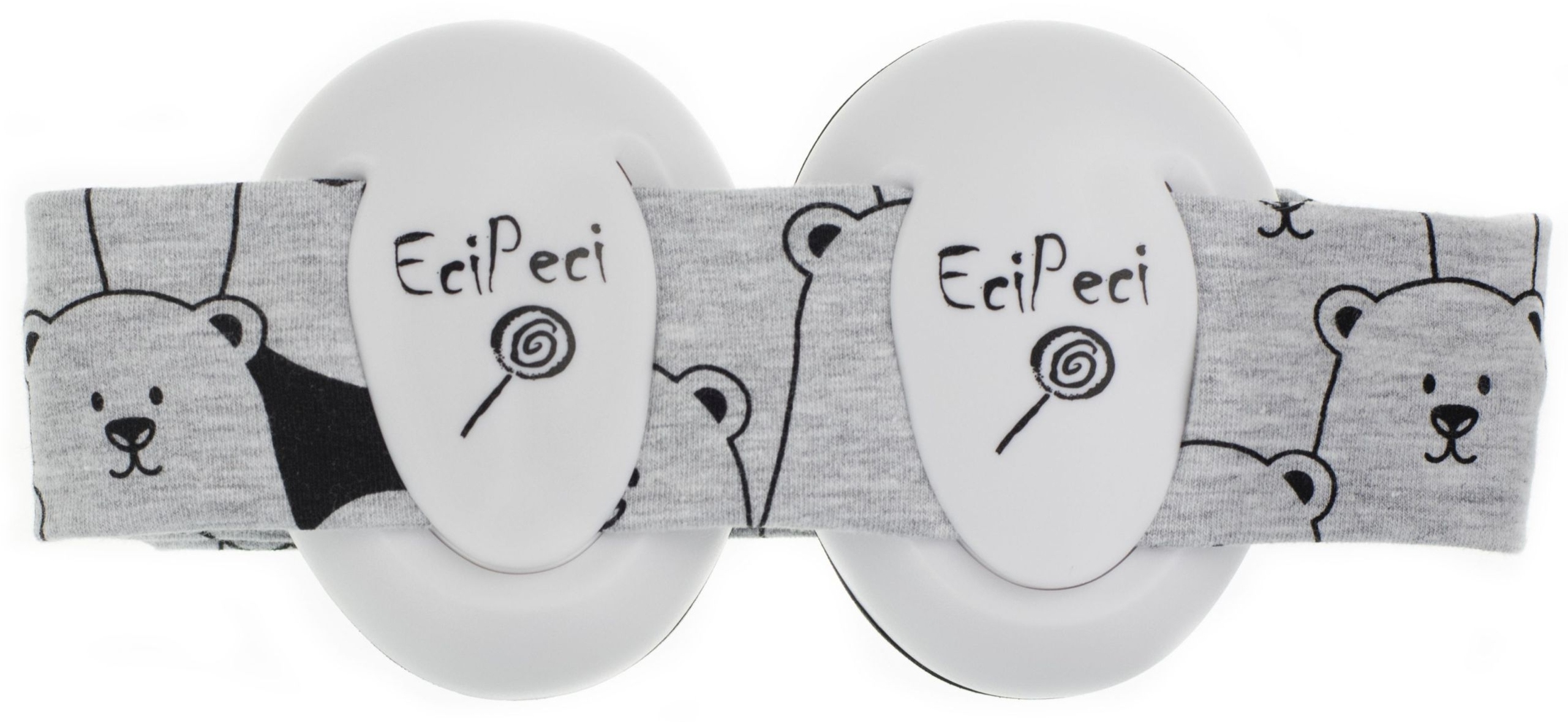 Słuchawki Wygłuszające OCHRONNE PANDA SZARE 6+ - Idealne na Wycieczki" Informacje dodatkowe regulowany rozmiar wymienny pasek