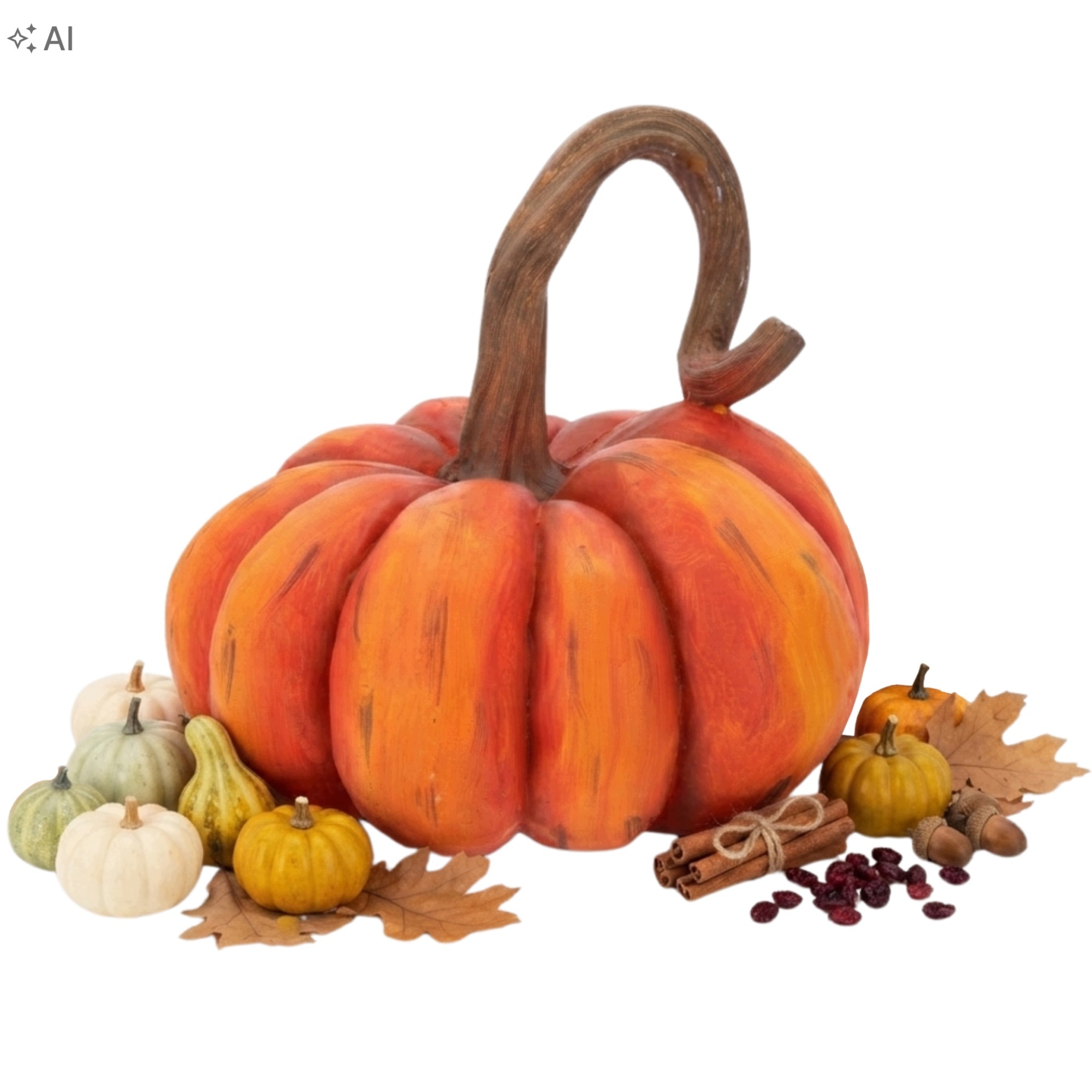 Dýňová dekorativní ozdoba domu na terasa balkon na Halloween podzim ø 33 cm