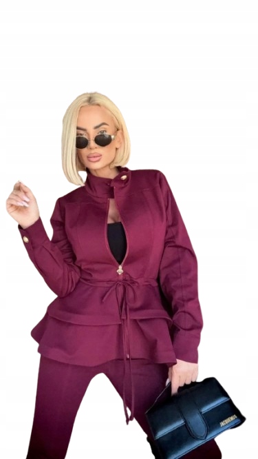 Bunda Bordeo Just Unique Xxs/xs Bordová