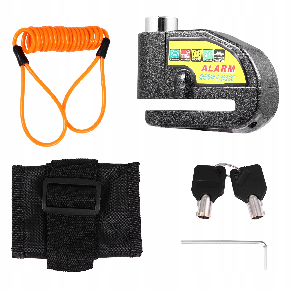 ALARMOWA MOTOCYKLOWA PRZECIWWŁAMANIOWA WODOODPORNA