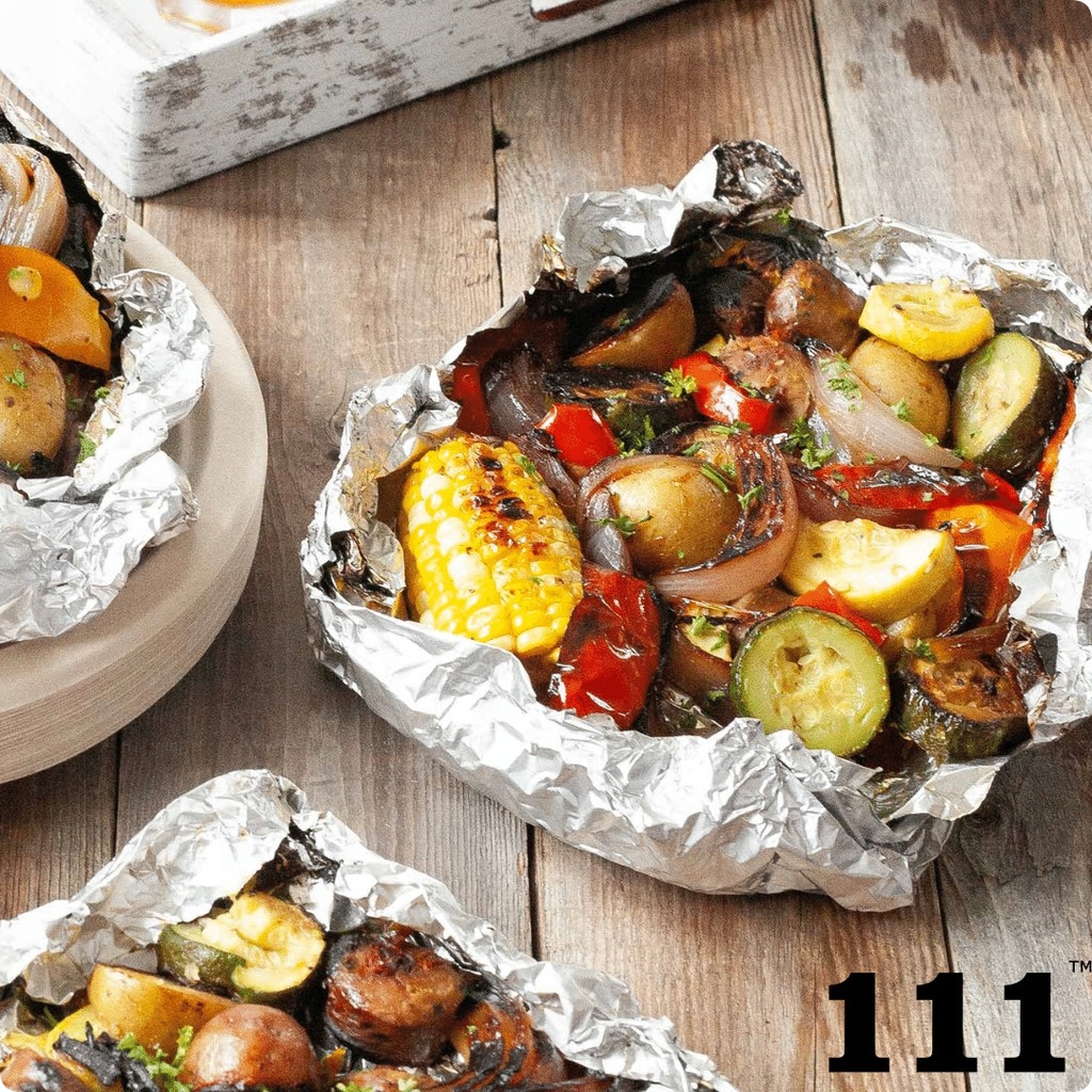 FOLIA ALUMINIOWA SPOŻYWCZA GRUBA DO PAKOWANIA ŻYWNOŚCI GASTRONOMICZNA Długość 10 m