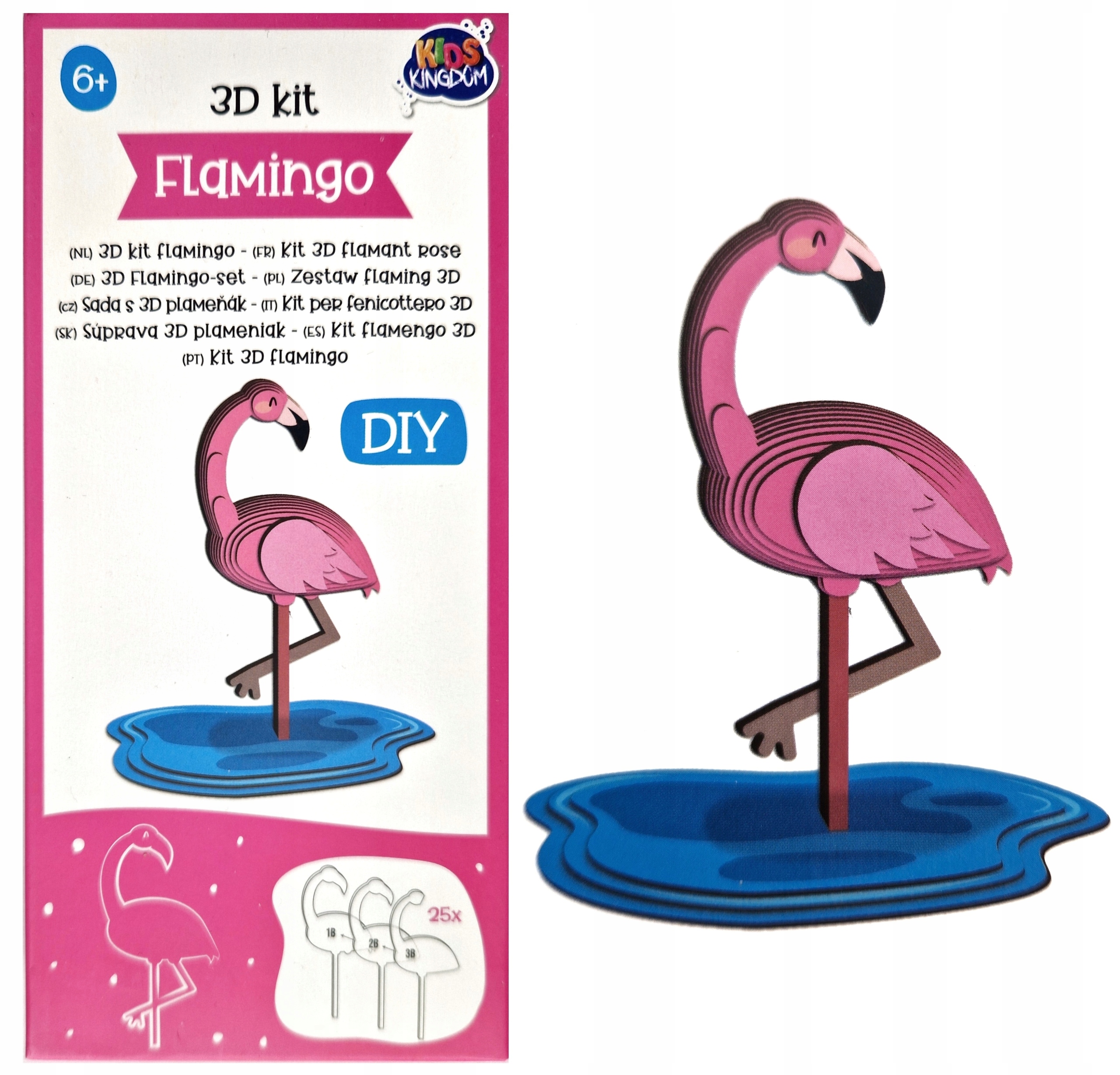 

Puzzle 3D Flaming Układanka Model Zrób To Sam Diy