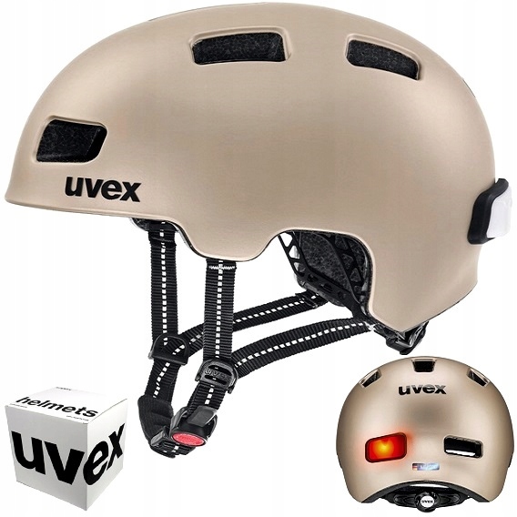 Městská cyklistická přilba Uvex City 4 58-61 cm soft gold mat