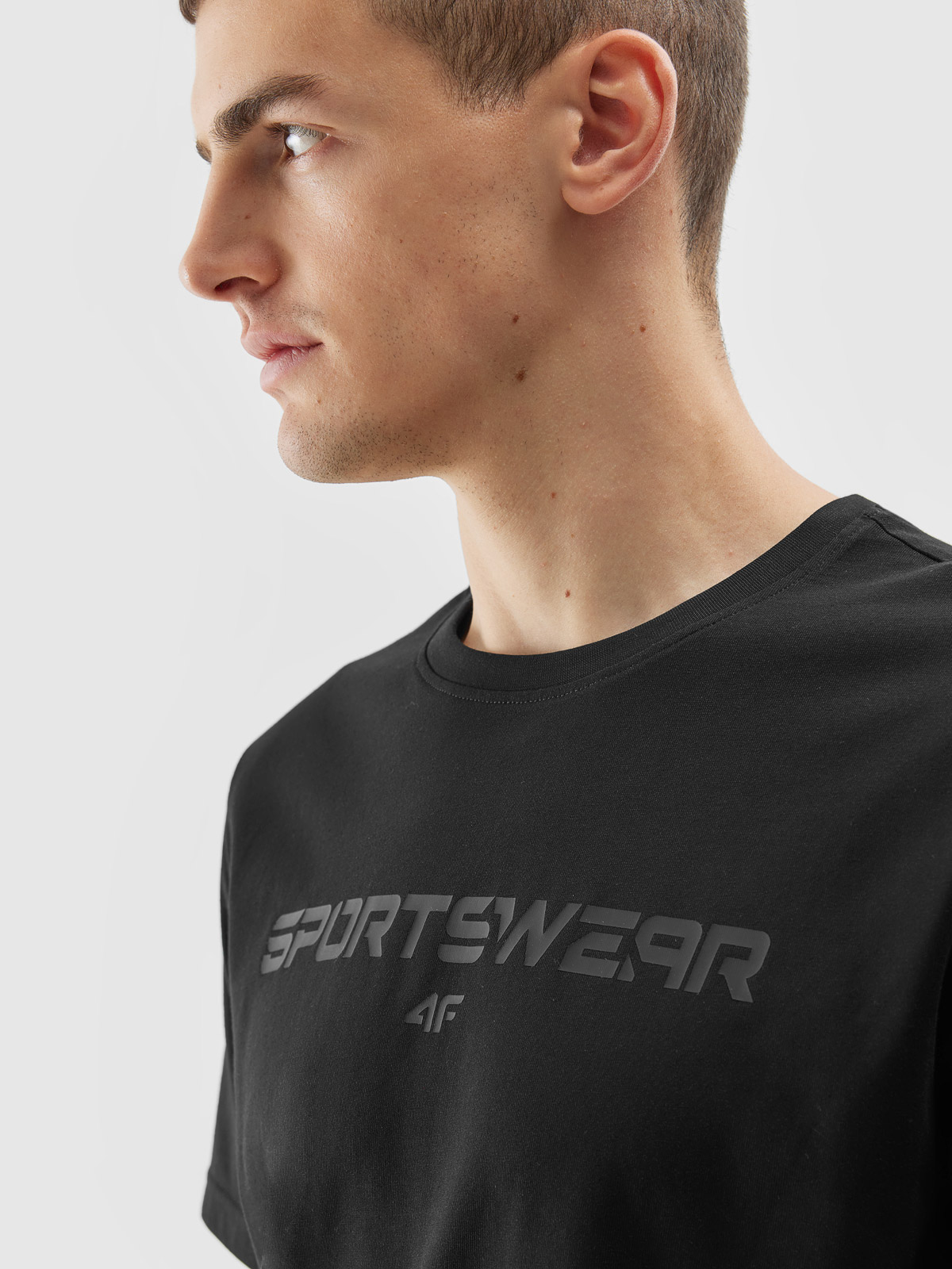 T-SHIRT MĘSKI 4F KOSZULKA SPORTOWA BAWEŁNIANA Model 4FAW23TTSHM0950