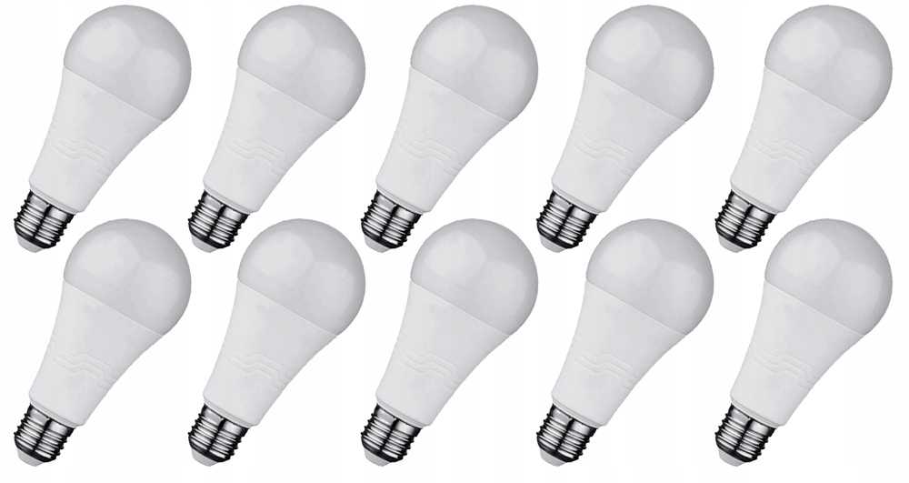 10x Led žárovka E27 18W=100W 1950lm Teplá bílá