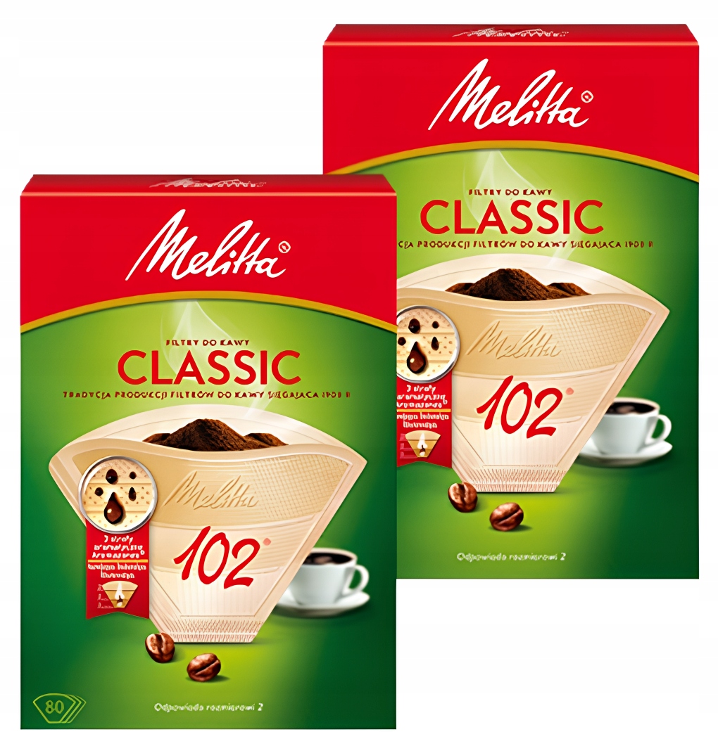 

Papierowe filtry kawy 160 szt Melitta Classic 102