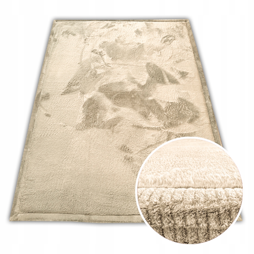 Mäkký Rabbitový Koberec 150X200 Puffy Soft, Hrubý Protišmykový Dizajn