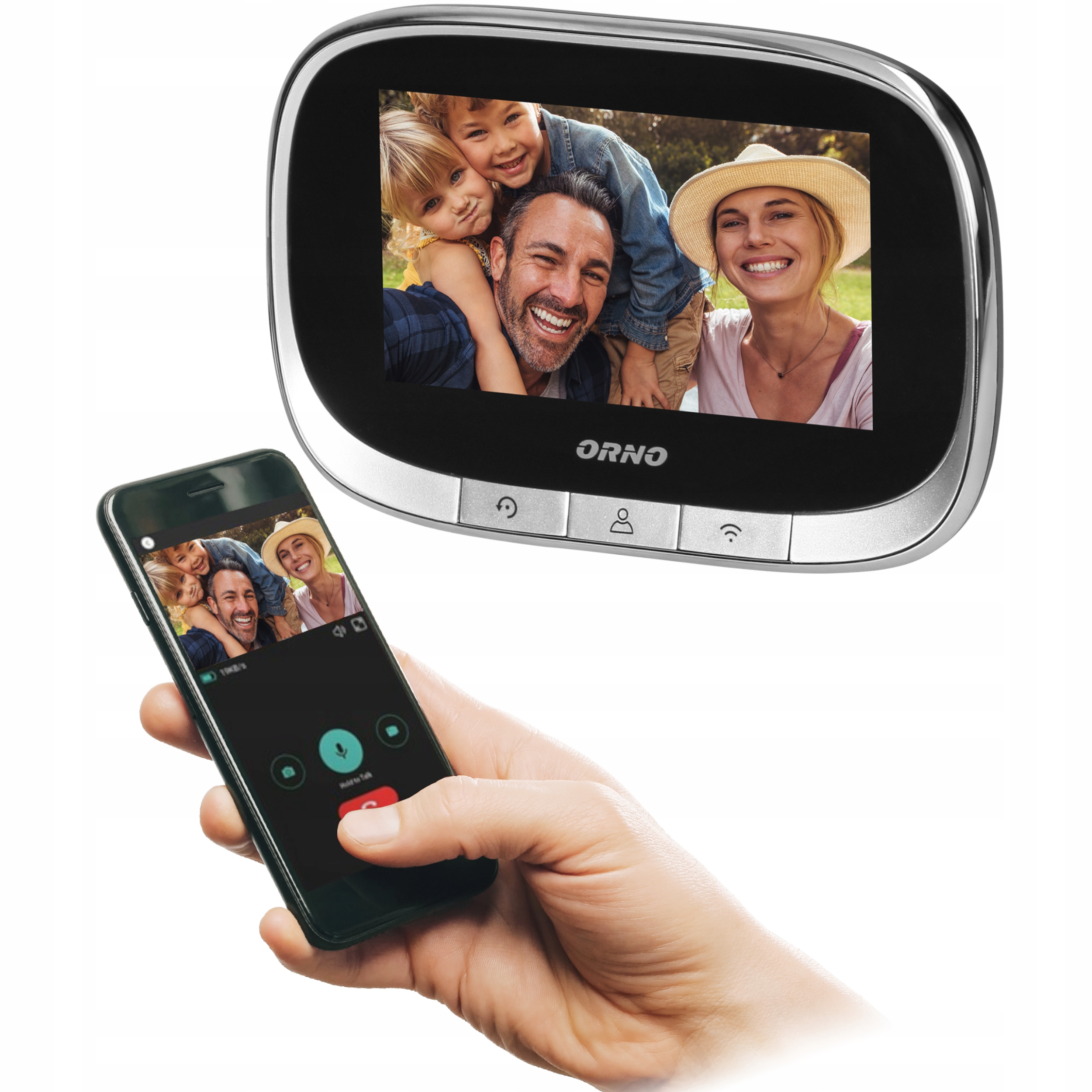 WIZJER DO DRZWI WiFi 4,3' CZUJNIK RUCHU APLIKACJA EAN (GTIN) 5904194053598