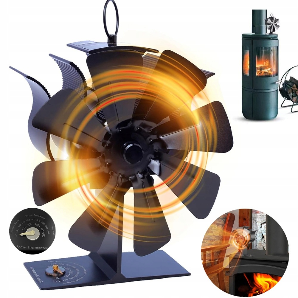 Termoelektrický Krbový Ventilátor Napájený Teplem, Krbový Ventilátor