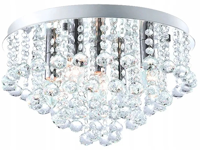 Lampa Wisząca Plafon Żyrandol Crystal 5 Kryształ