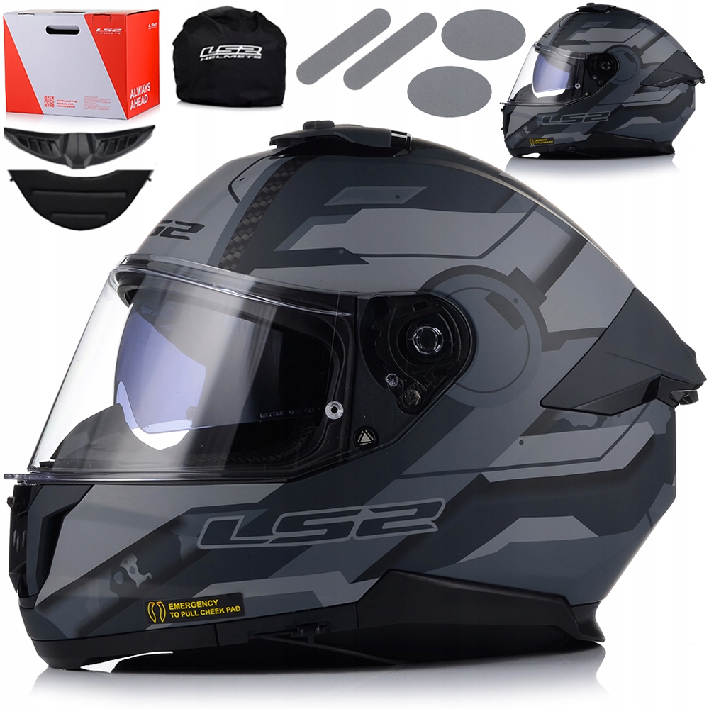 Motocyklová Prilba LS2 FF808 Stream II Shadow Matt System Pinlock Blenda