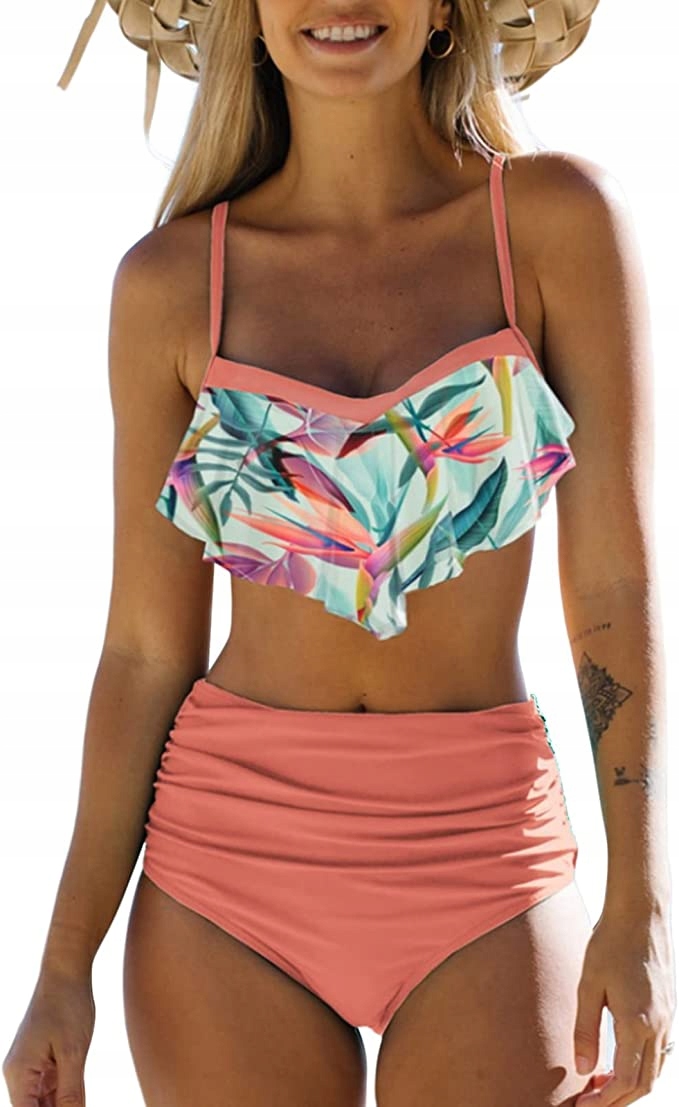 Dámské Dvoudílné Plavky Růžové, Velikost M