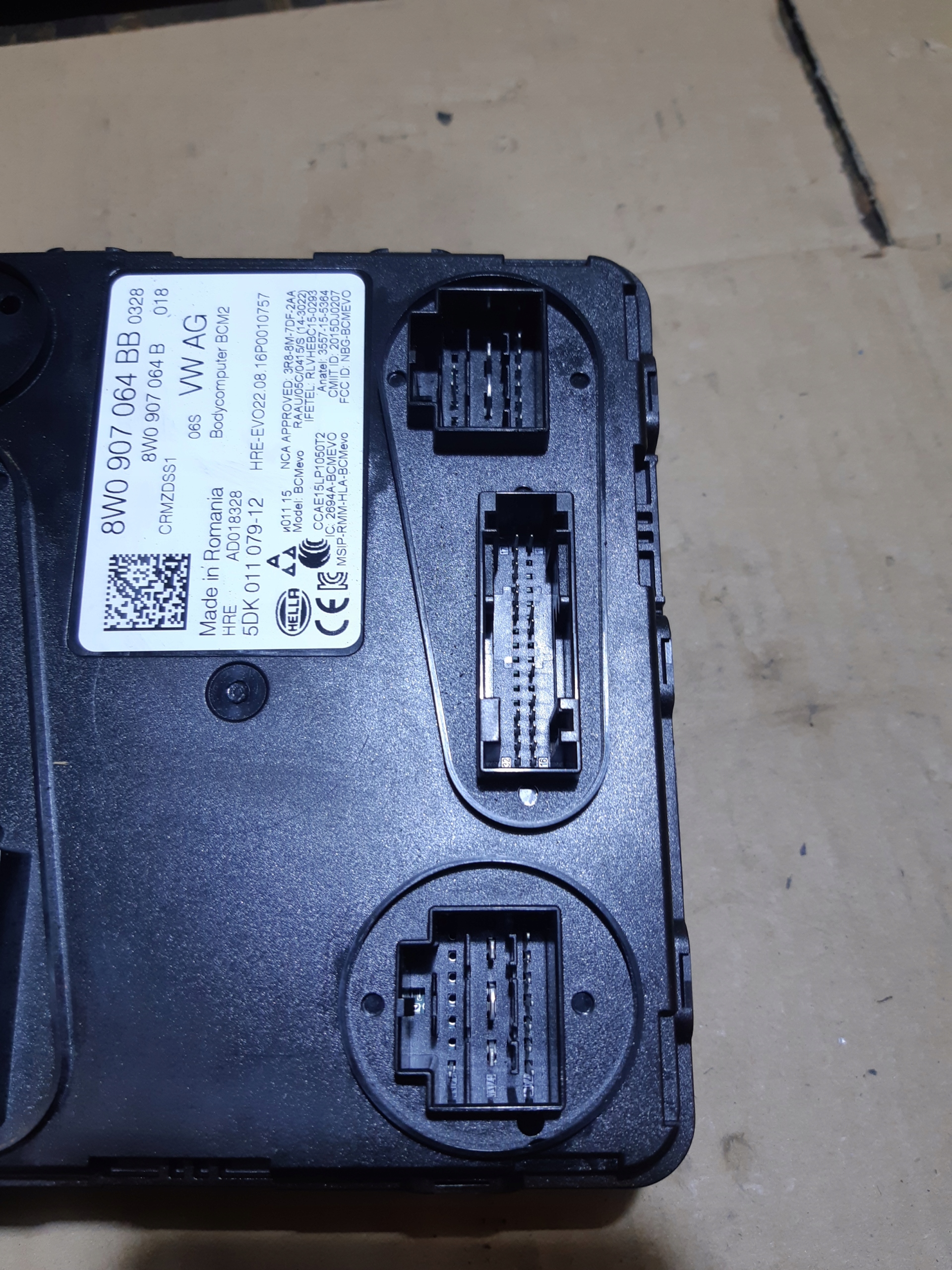 AUDI A4 B9 modul Vezerlő egység KOMFORTU 8W0907064BB