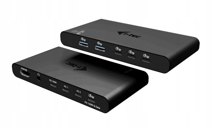 Dokovací stanice Kvm Docking Station Hdmi 2 Hosts Power Delivery 2x 100W