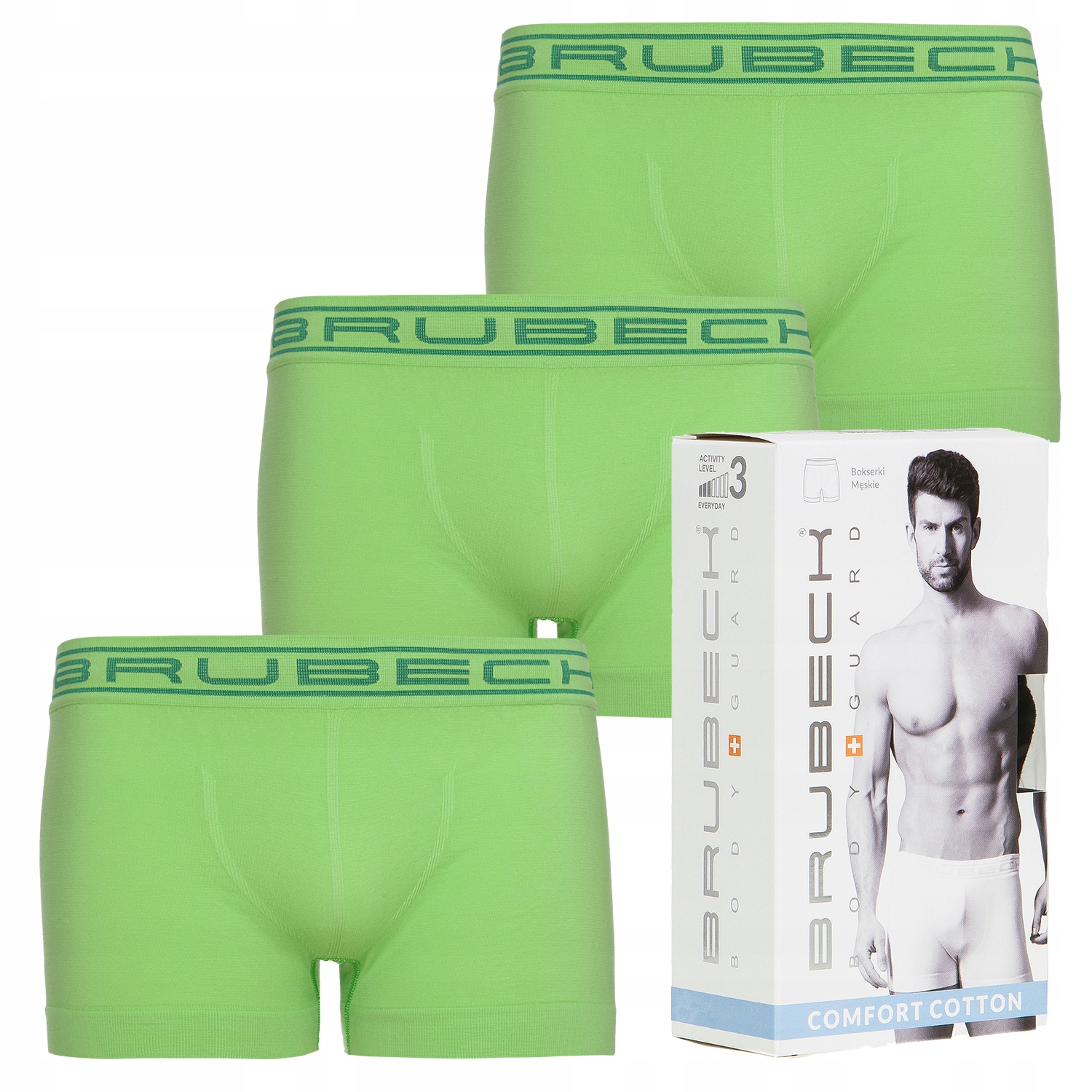 

Bokserki Męskie Shortbox 3szt Brubeck XL BF53