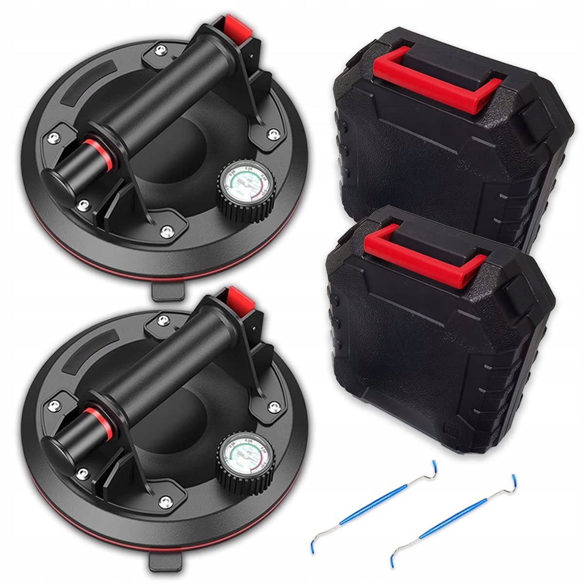 Silná Přísavka 8" Pro Glazuru Plochých Dlaždic S Manometrem A Pumpičkou 220 kg