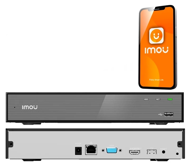 Ip rekordér 10ch Imou NVR-N110-8A0E-P Uhd 4K Aplikácia pre 10 Ip kamier