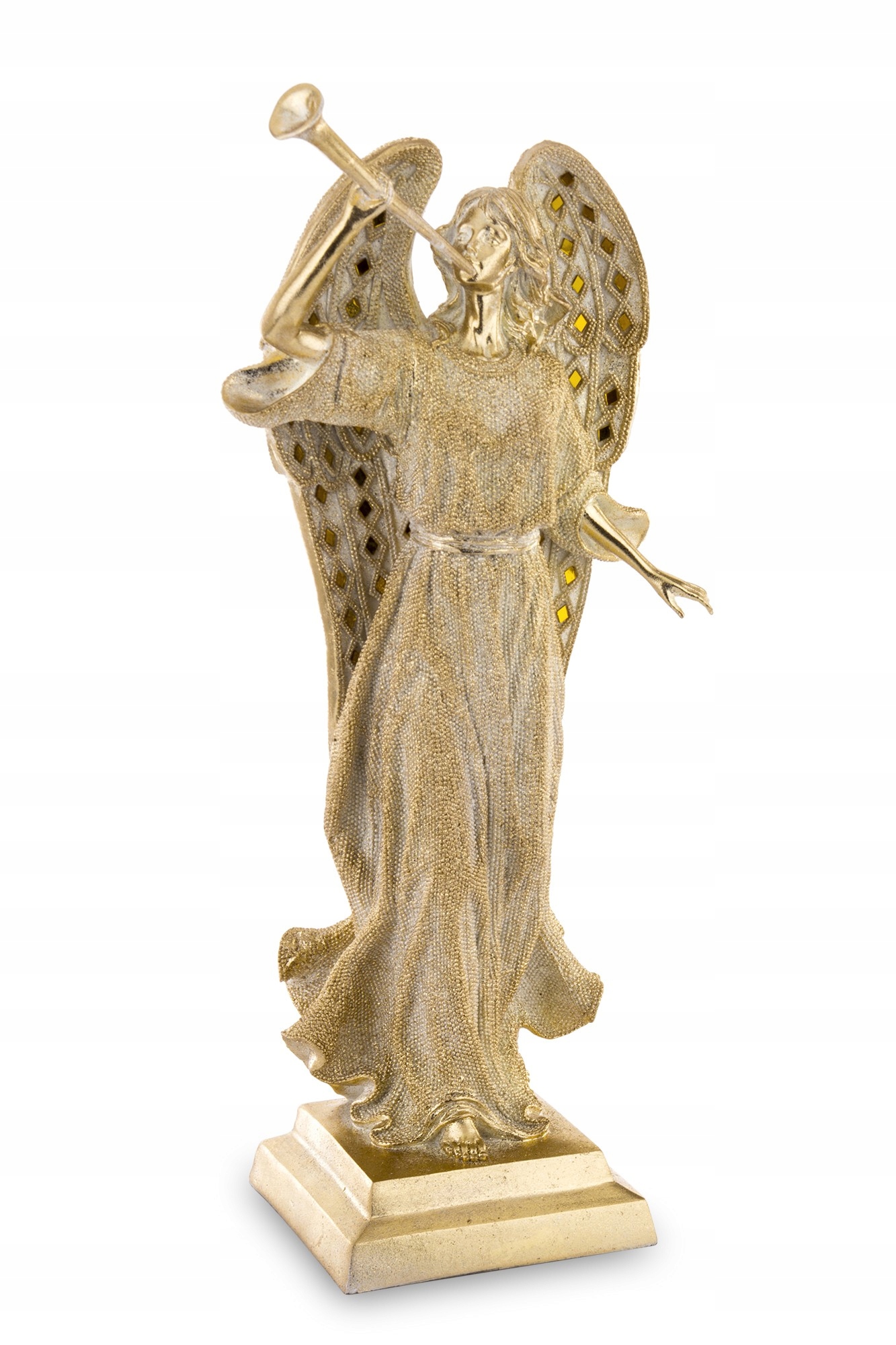 Złoty Anioł Kobieta Aniołek Dekoracja świąteczna