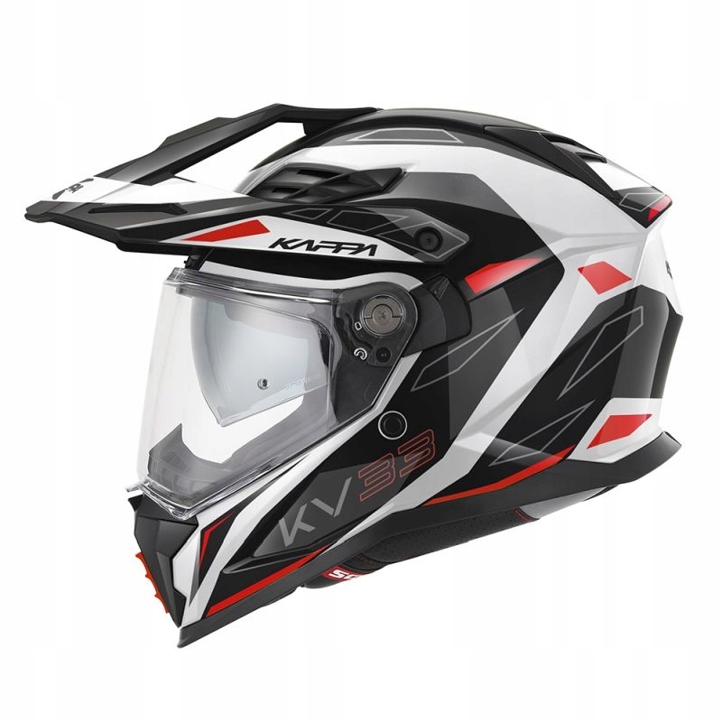Kappa 2025/05 Prilba KV33 Graphic Wizzard Enduro Dual Off Road S Vízorom A Slnečnou Clonou