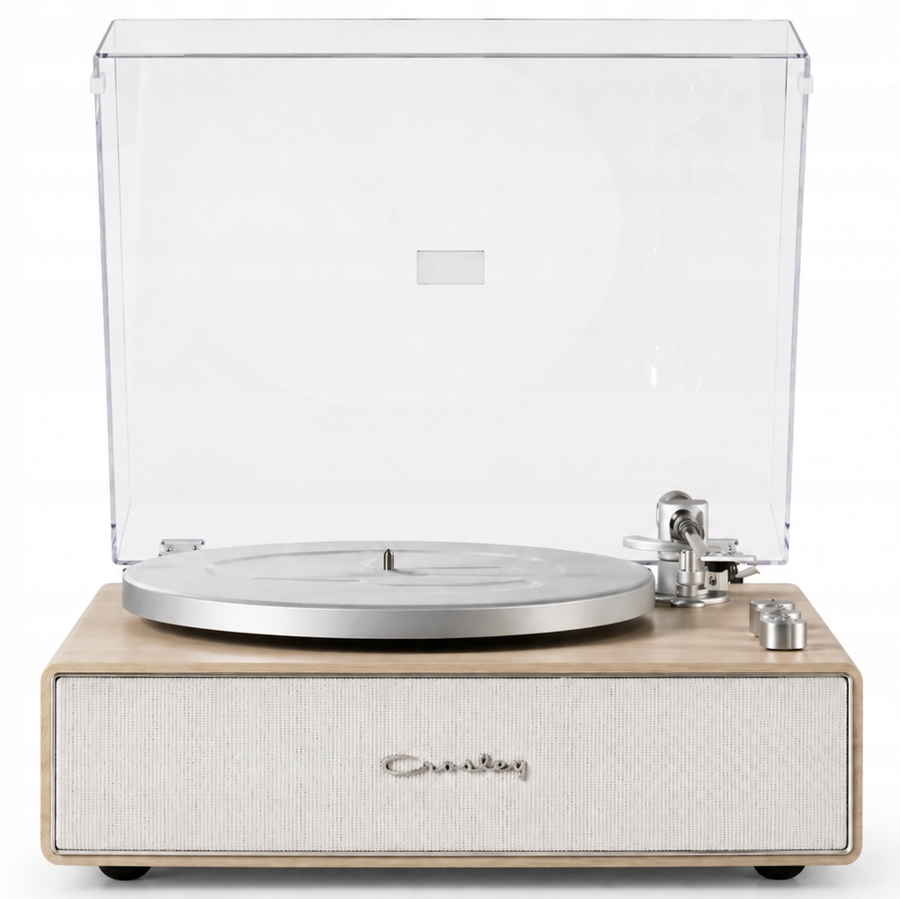 Vinylový gramofón Crosley Stave Record Player, Natural