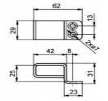 ZACZEP BOCZNY SŁUPKA BURTY ALU SKRZYNIA PAKA Marka Inna