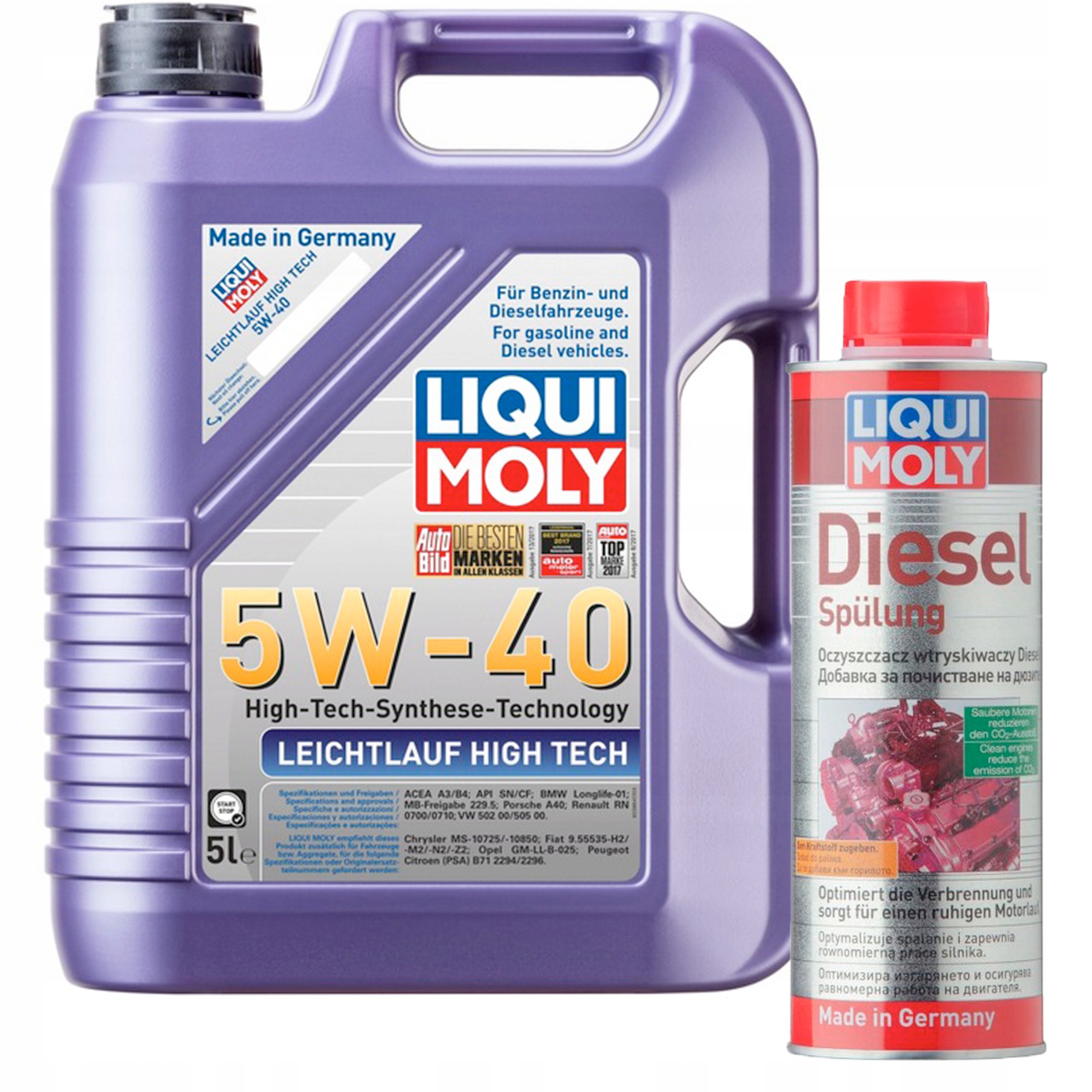 LIQUI MOLY 2328 5W40 High Tech 5L + SPULUNG