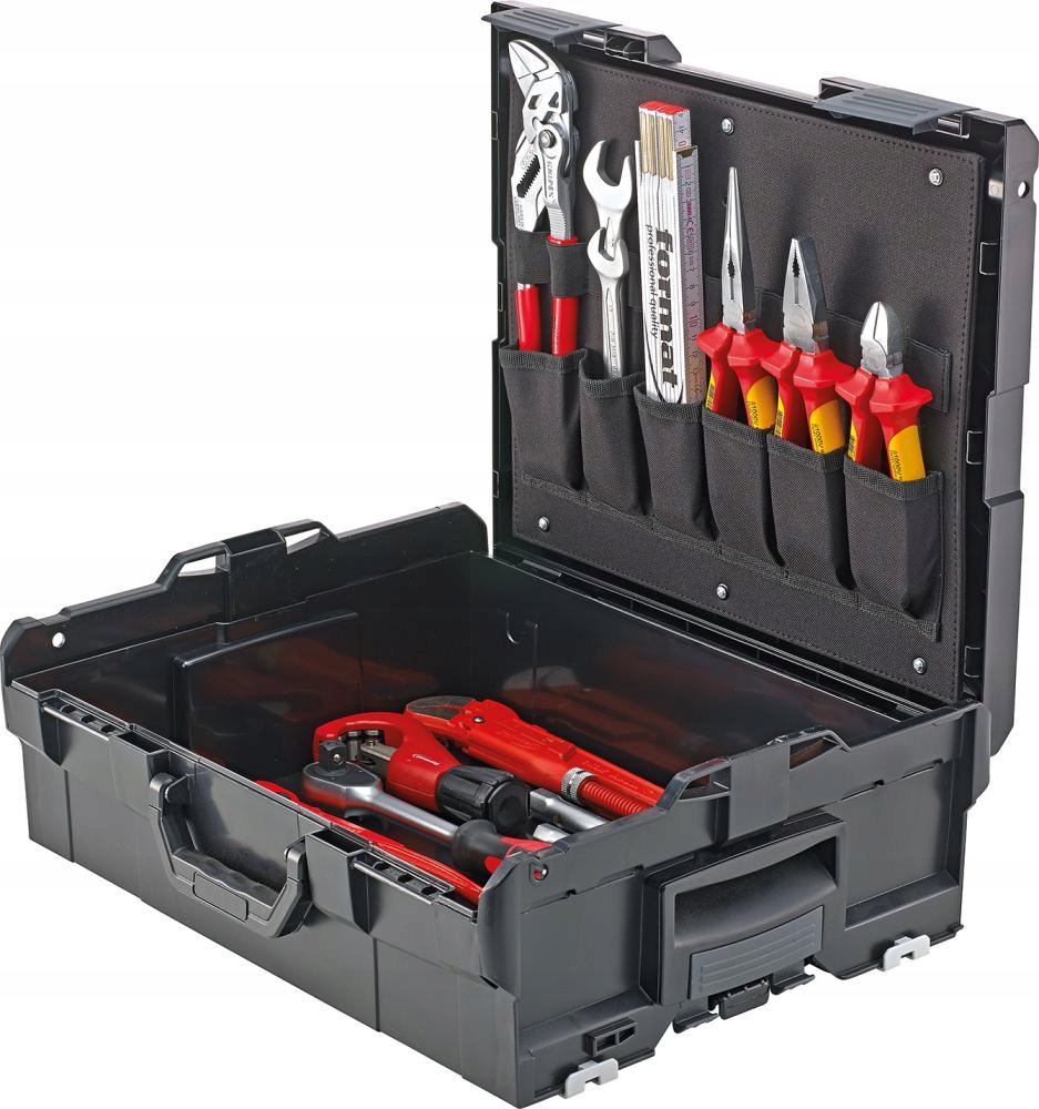 Zest.narzedzi do instalacji sanitarnych w walizce