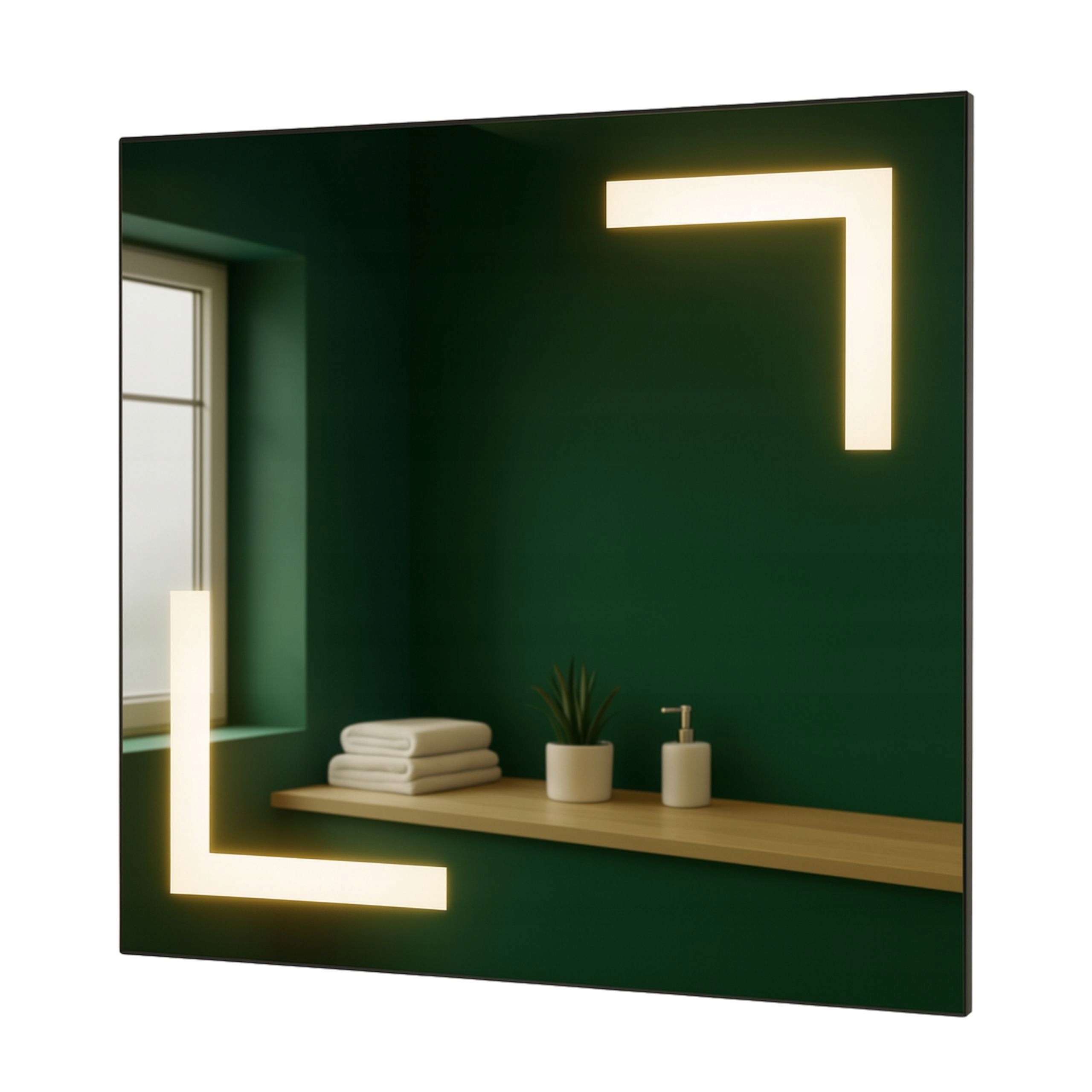 Zrcadlo 80x90 Bez Vypínače Led Osvětlení Aries